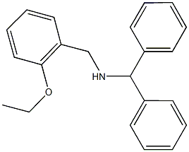 N-benzhydryl-N-(2-ethoxybenzyl)amine Struktur