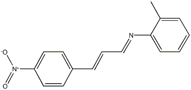 2-methyl-N-[3-(4-nitrophenyl)-2-propenylidene]aniline Struktur