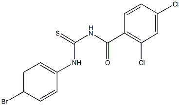 N-(4-bromophenyl)-N'-(2,4-dichlorobenzoyl)thiourea Struktur