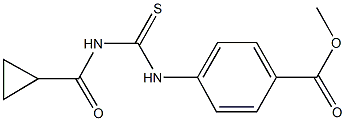 methyl 4-({[(cyclopropylcarbonyl)amino]carbothioyl}amino)benzoate Struktur