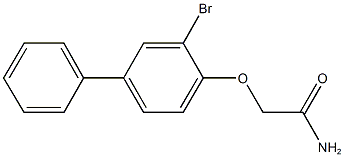 2-[(3-bromo[1,1'-biphenyl]-4-yl)oxy]acetamide Struktur