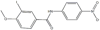 N-{4-nitrophenyl}-3-iodo-4-methoxybenzamide Struktur