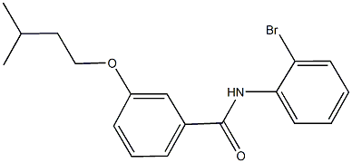 N-(2-bromophenyl)-3-(isopentyloxy)benzamide Struktur