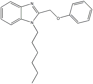 (1-hexyl-1H-benzimidazol-2-yl)methyl phenyl ether Struktur