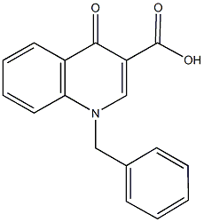 1-benzyl-4-oxo-1,4-dihydro-3-quinolinecarboxylic acid Struktur