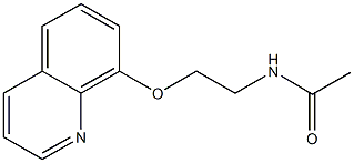 N-[2-(8-quinolinyloxy)ethyl]acetamide Struktur