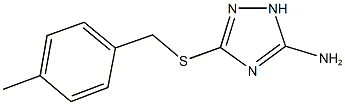 3-[(4-methylbenzyl)sulfanyl]-1H-1,2,4-triazol-5-amine Struktur