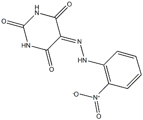 2,4,5,6(1H,3H)-pyrimidinetetrone 5-({2-nitrophenyl}hydrazone) Struktur