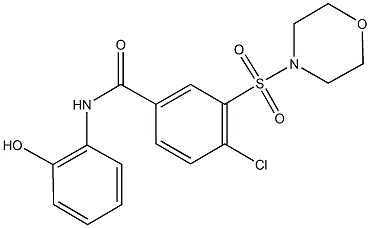 4-chloro-N-(2-hydroxyphenyl)-3-(4-morpholinylsulfonyl)benzamide Struktur