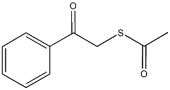 S-(2-oxo-2-phenylethyl) ethanethioate Struktur