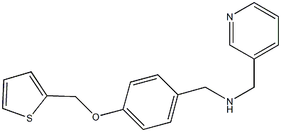 N-(3-pyridinylmethyl)-N-[4-(2-thienylmethoxy)benzyl]amine Struktur