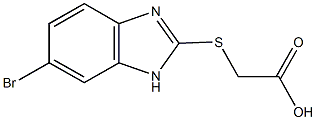 [(6-bromo-1H-benzimidazol-2-yl)sulfanyl]acetic acid Struktur