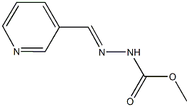 methyl 2-(pyridin-3-ylmethylene)hydrazinecarboxylate Struktur