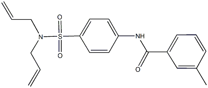 N-{4-[(diallylamino)sulfonyl]phenyl}-3-methylbenzamide Struktur