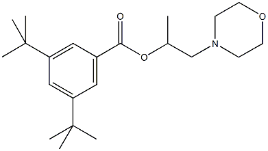 1-methyl-2-morpholin-4-ylethyl 3,5-ditert-butylbenzoate Struktur