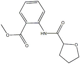 methyl 2-[(tetrahydro-2-furanylcarbonyl)amino]benzoate Struktur