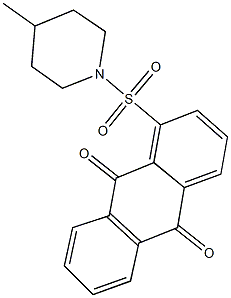 1-[(4-methyl-1-piperidinyl)sulfonyl]anthra-9,10-quinone Struktur