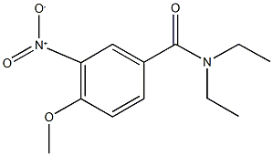 N,N-diethyl-3-nitro-4-methoxybenzamide Struktur