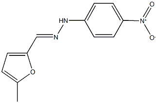 5-methyl-2-furaldehyde {4-nitrophenyl}hydrazone Struktur