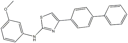 N-(4-[1,1'-biphenyl]-4-yl-1,3-thiazol-2-yl)-N-(3-methoxyphenyl)amine Struktur