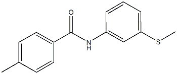 4-methyl-N-[3-(methylsulfanyl)phenyl]benzamide Struktur