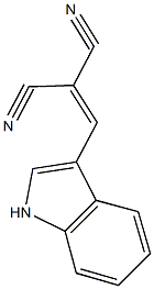 2-(1H-indol-3-ylmethylene)malononitrile Struktur