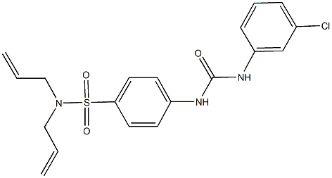 N,N-diallyl-4-{[(3-chloroanilino)carbonyl]amino}benzenesulfonamide Struktur