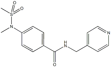 4-[methyl(methylsulfonyl)amino]-N-(4-pyridinylmethyl)benzamide Struktur