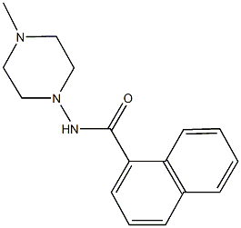 N-(4-methyl-1-piperazinyl)-1-naphthamide Struktur