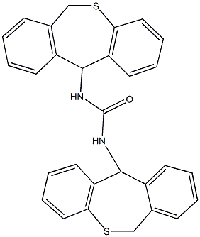 N,N'-di(6,11-dihydrodibenzo[b,e]thiepin-11-yl)urea Struktur