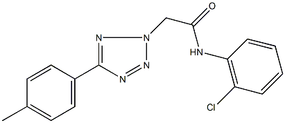 N-(2-chlorophenyl)-2-[5-(4-methylphenyl)-2H-tetraazol-2-yl]acetamide Struktur