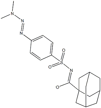 1-adamantyl({[4-(3,3-dimethyl-1-triazenyl)phenyl]sulfonyl}imino)methanolate Struktur