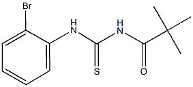 N-(2-bromophenyl)-N'-(2,2-dimethylpropanoyl)thiourea Struktur