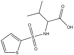 N-(2-thienylsulfonyl)valine Struktur