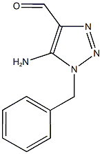 5-amino-1-benzyl-1H-1,2,3-triazole-4-carbaldehyde Struktur