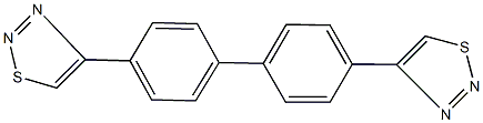 4-[4'-(1,2,3-thiadiazol-4-yl)[1,1'-biphenyl]-4-yl]-1,2,3-thiadiazole Struktur