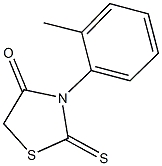 3-(2-methylphenyl)-2-thioxo-1,3-thiazolidin-4-one Struktur