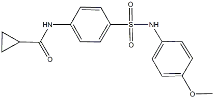 N-{4-[(4-methoxyanilino)sulfonyl]phenyl}cyclopropanecarboxamide Structure