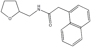 2-(1-naphthyl)-N-(tetrahydro-2-furanylmethyl)acetamide Struktur