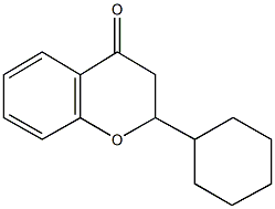 2-cyclohexyl-2,3-dihydro-4H-chromen-4-one Struktur