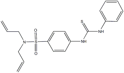 N,N-diallyl-4-[(anilinocarbothioyl)amino]benzenesulfonamide Struktur