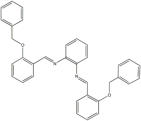 N~1~,N~2~-bis[2-(benzyloxy)benzylidene]-1,2-benzenediamine Struktur