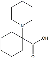 1-(1-piperidinyl)cyclohexanecarboxylic acid Struktur