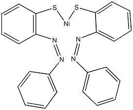 bis[2-(phenyldiazenyl)phenylsulfide] nickel(II) complex Struktur