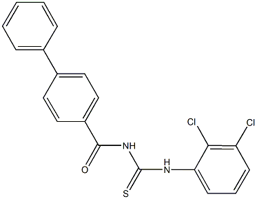 N-([1,1'-biphenyl]-4-ylcarbonyl)-N'-(2,3-dichlorophenyl)thiourea Struktur