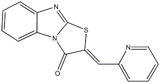 2-(2-pyridinylmethylene)[1,3]thiazolo[3,2-a]benzimidazol-3(2H)-one Struktur