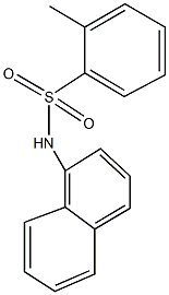 2-methyl-N-(1-naphthyl)benzenesulfonamide Struktur