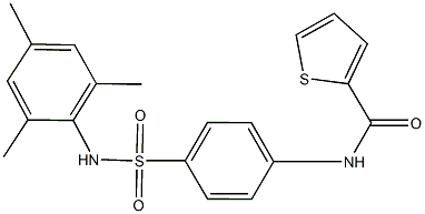 N-{4-[(mesitylamino)sulfonyl]phenyl}thiophene-2-carboxamide Struktur