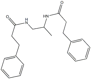 N-{1-methyl-2-[(3-phenylpropanoyl)amino]ethyl}-3-phenylpropanamide Struktur