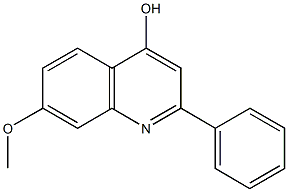 7-methoxy-2-phenyl-4-quinolinol Struktur